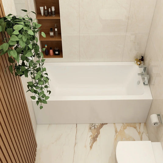 Imex Premiercast Multi Layer Reinforced Quadro 1500 x 700 Single Ended Bath - IMPQSE15X7 - Envy Bathrooms Ltd