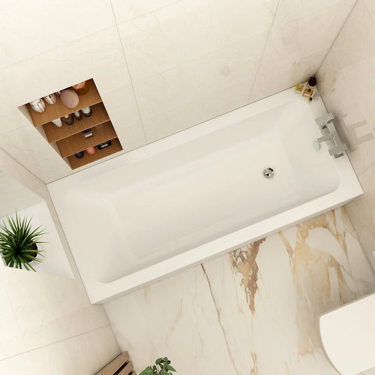 Imex Premiercast Multi layer Reinforced Quadro 1600×700 Single Ended Bath - IMPQSE16X7N - Envy Bathrooms Ltd