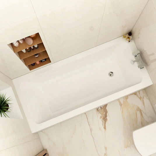 Imex Premiercast Multi layer Reinforced Quadro 1700×750 Single Ended Bath - IMPQSE17X75N - Envy Bathrooms Ltd