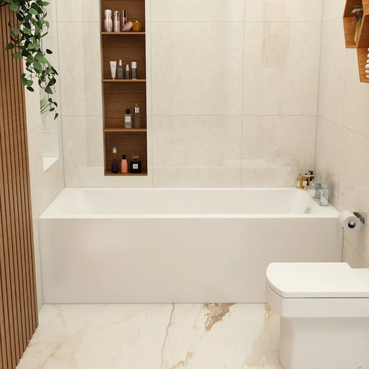 Imex Premiercast Multi layer Reinforced Quadro 1700×750 Single Ended Bath - IMPQSE17X75N - Envy Bathrooms Ltd