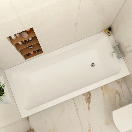 Imex Premiercast Multi Layer Reinforced Quadro 1800 x 800 Single Ended Bath - IMPQSE18X8 - Envy Bathrooms Ltd