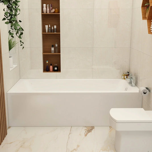 Imex Premiercast Multi Layer Reinforced Quadro 1800 x 800 Single Ended Bath - IMPQSE18X8 - Envy Bathrooms Ltd