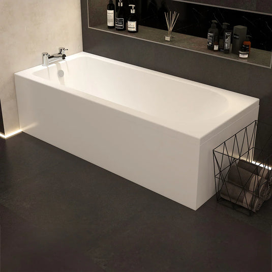 Imex Premiercast Multi Layer Reinforced Wave 1700 x 750 Single Ended Bath - IMPWSE17X75 - Envy Bathrooms Ltd