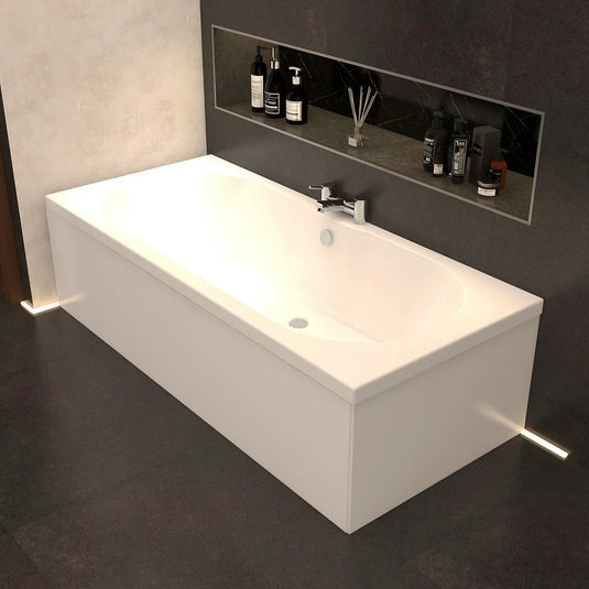 Imex Premiercast Multi Layer Reinforced Wave 1800 x 800 Double Ended Bath - IMPWDE18X8 - Envy Bathrooms Ltd