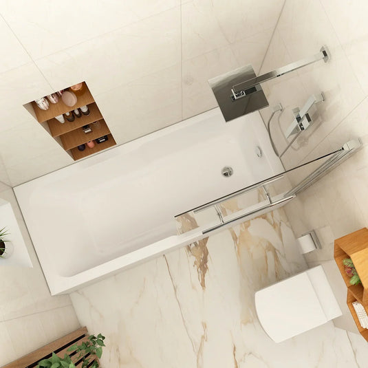 Imex Premiercast Quadro Keyhole 1700×750 Single Ended Bath - IMPQKH17X75 - Envy Bathrooms Ltd