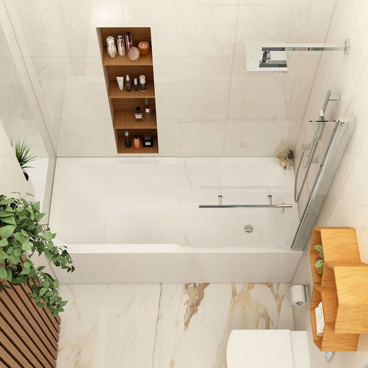 Imex Premiercast Quadro Keyhole 1700×750 Single Ended Bath - IMPQKH17X75 - Envy Bathrooms Ltd