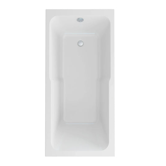 Imex Premiercast Quadro Keyhole 1700×800 Single Ended Bath - IMPQKH17X8 - Envy Bathrooms Ltd