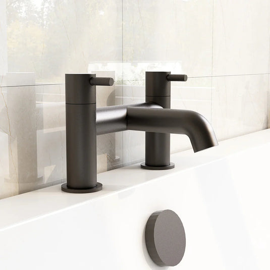 Imex Ravine Bath Filler in Matt Black - RVBFMB - Envy Bathrooms Ltd