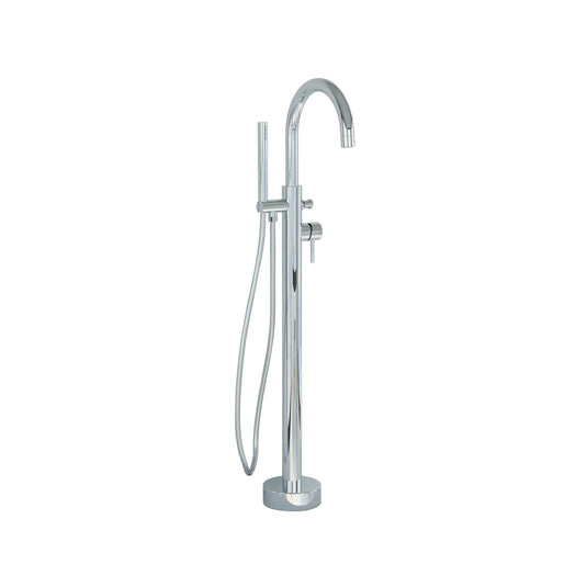 Imex Ravine Floor Standing Bath Shower Mixer in Chrome with Hose and Handset - RVFSBSMCP - Envy Bathrooms Ltd