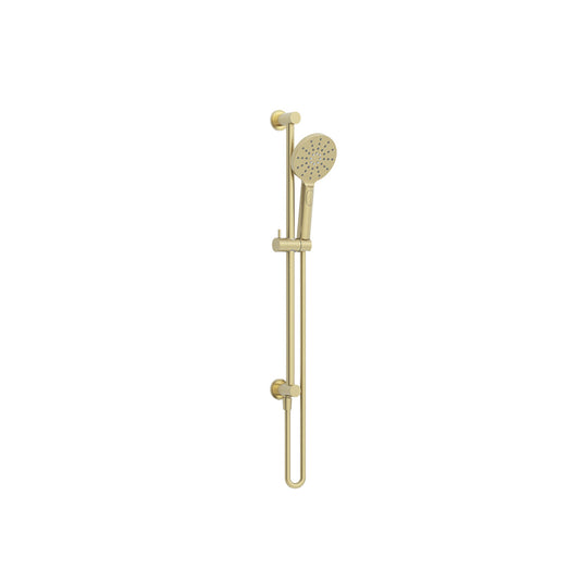 Imex Ravine Round Slide Rail Shower Pack Brushed Brass | KI983BR - Envy Bathrooms Ltd