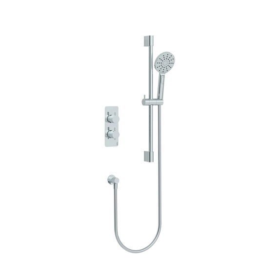 Imex Ravine Single Outlet Concealed Thermostatic Valve with Adjustable Multifunction Handset in Chrome - RAVCVPK001CP - Envy Bathrooms Ltd