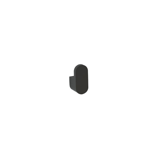 Imex Round Robe Hook Matt Black | DURHMB