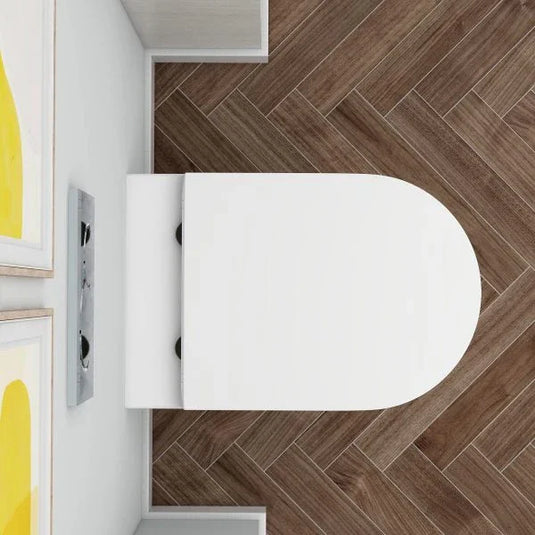 Imex Seat Fixing in Matt Black - UNSFMB - Envy Bathrooms Ltd