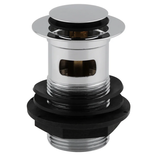 Imex Small Slotted Basin Dome Clicker Waste - Chrome - CB102 - Envy Bathrooms Ltd