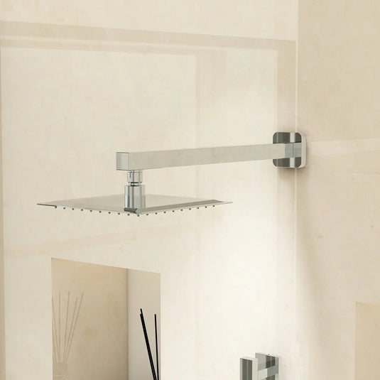 Imex Square Brass Shower Arm - KI033CP - Envy Bathrooms Ltd