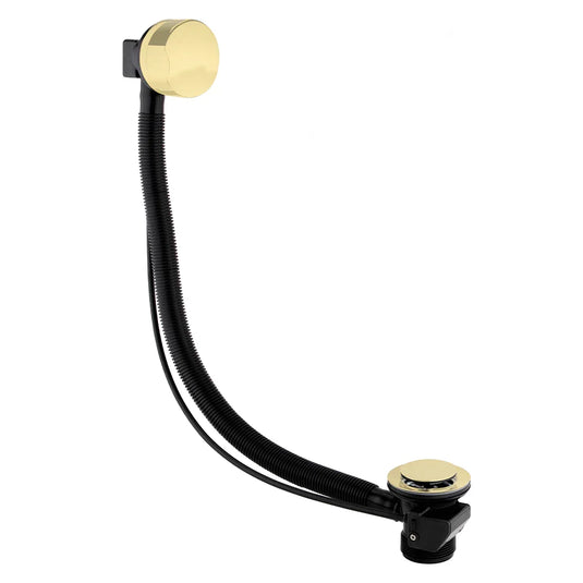 Imex Standard Bath Pop Up Brushed Brass Bath Waste - BP104BB - Envy Bathrooms Ltd