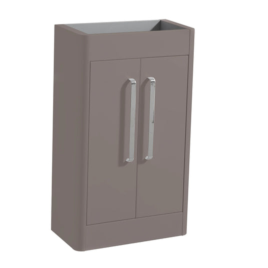 Imex Suburb 500mm × 250mm Double Door Floor Mounted Vanity Unit - Matt Ash - SU5025TDFMCMA - Envy Bathrooms Ltd