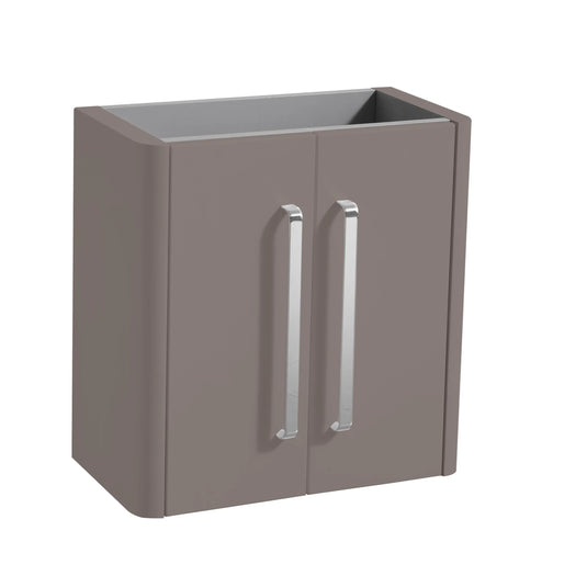 Imex Suburb 500mm × 250mm Double Door Wall Mounted Vanity Unit - Matt Ash - SU5025TDWMCMA - Envy Bathrooms Ltd