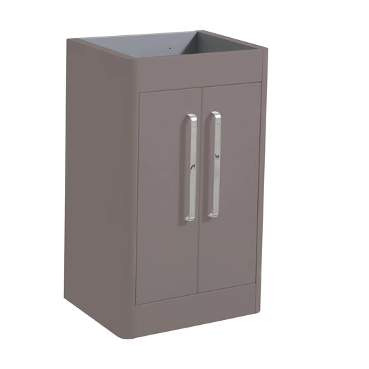 Imex Suburb 500mm × 390mm Double Door Floor Mounted Vanity Unit - Matt Ash - SU5039TDFMCMA - Envy Bathrooms Ltd