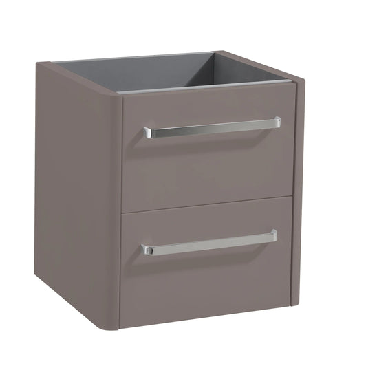 Imex Suburb 500mm × 390mm Double Drawer Wall Mounted Vanity Unit - Matt Ash - SU5039DDWMCMA - Envy Bathrooms Ltd