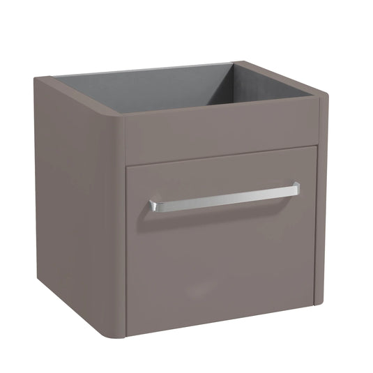Imex Suburb 500mm × 390mm Single Drawer Wall Mounted Vanity Unit - Matt Ash - SU5039SDWMCMA - Envy Bathrooms Ltd