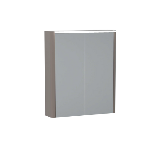 Imex Suburb 600mm Double Door Mirror Cabinet - Matt Ash - SU60TDMCMA - Envy Bathrooms Ltd