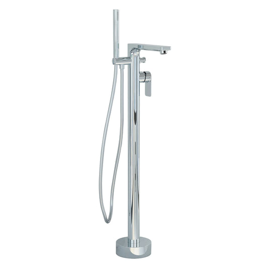 Imex Suburb Floor Mounted Bath Shower Mixer Incl Hose Handset and Wall Bracket - SUFSBSM - Envy Bathrooms Ltd