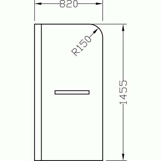 Imex Wave Bath Screen - IMWSBS - Envy Bathrooms Ltd