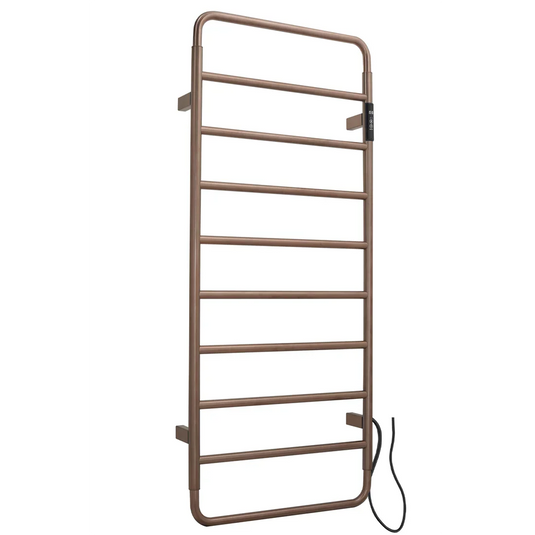 JTP Aero 1130mm Electric Towel Radiator - Brushed Bronze - AE1130EBRZ - Envy Bathrooms Ltd