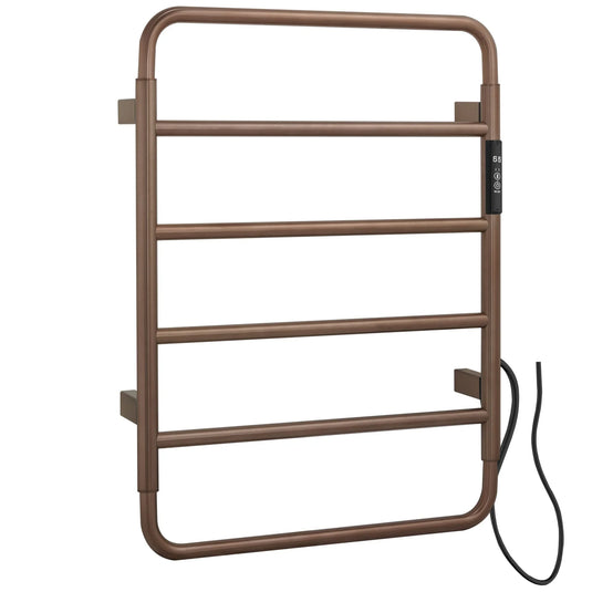 JTP Aero 640mm Electric Towel Radiator - Brushed Bronze - AE640EBRZ - Envy Bathrooms Ltd