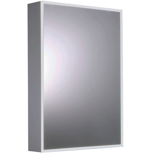 JTP Aspect 500 x 700mm Mirror Cabinet With Demister & Shaving Socket - ASP500 - Envy Bathrooms Ltd