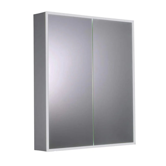 JTP Aspect 600 x 700mm Mirror Cabinet With Demister & Shaving Socket - ASP600 - Envy Bathrooms Ltd