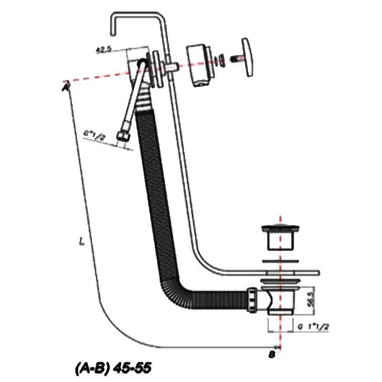 JTP Click Clack Exofil with Waste - Chrome - Envy Bathrooms Ltd