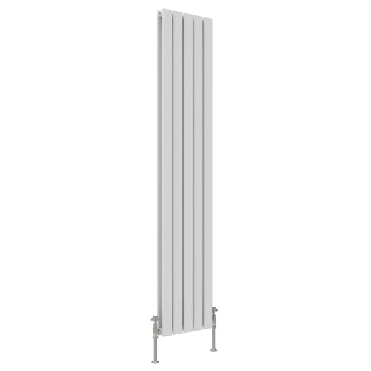 JTP Enzo 1800mm x 376mm Flat Panel Designer Radiator White | EN1837W - Envy Bathrooms Ltd