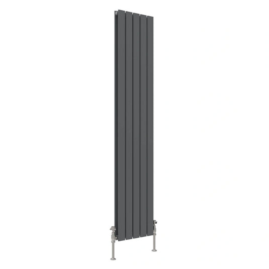 JTP Enzo Anthracite 1800mm x 376mm Flat Panel Designer Radiator | EN1837AN - Envy Bathrooms Ltd