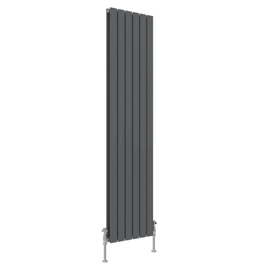 JTP Enzo Anthracite 1800mm x 452mm Flat Panel Designer Radiator | EN1845AN - Envy Bathrooms Ltd