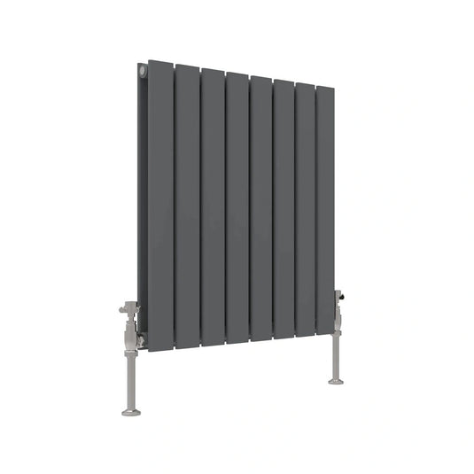 JTP Enzo Anthracite 600mm x 604mm Flat Panel Radiator | EN660AN - Envy Bathrooms Ltd