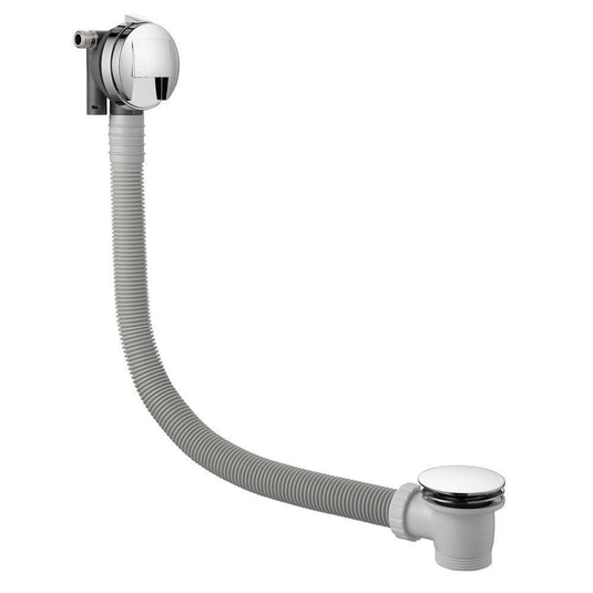 JTP Exofil Slimline Click Clack Bath Waste with Overflow Filler - Chrome - Envy Bathrooms Ltd