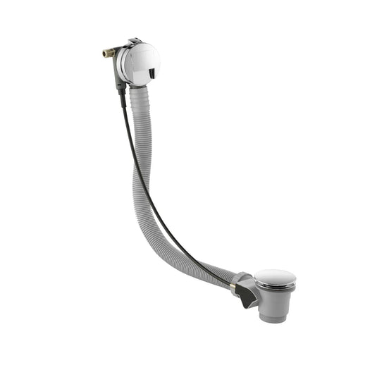 JTP Exofil Slimline Pop-Up Bath Waste with Overflow Filler - Chrome - 809A7 - Envy Bathrooms Ltd