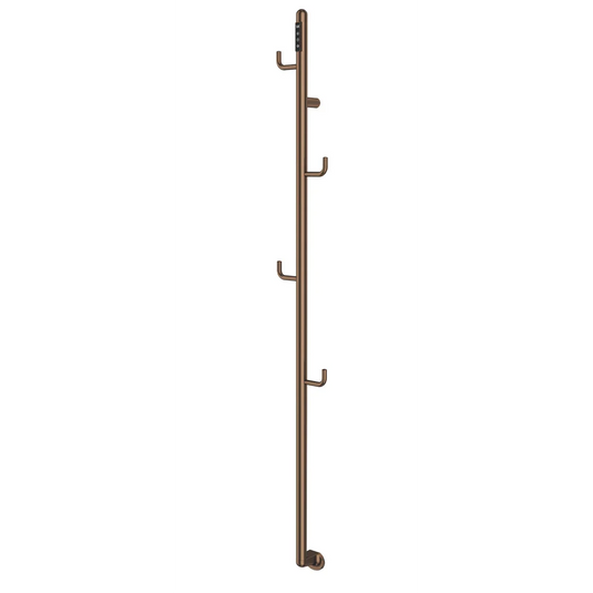 JTP Flo 1661mm Electric Towel Radiator - Brushed Bronze - FLO1661BRZ - Envy Bathrooms Ltd