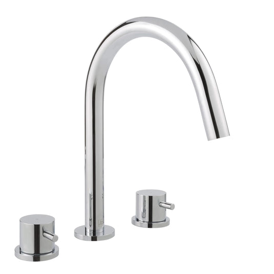 JTP Florence 3 Hole Bath Filler - Chrome - 55095 - Envy Bathrooms Ltd