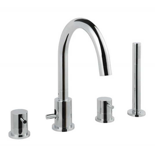 JTP Florence 4 Hole Bath Shower Mixer - Chrome - 552277 - Envy Bathrooms Ltd