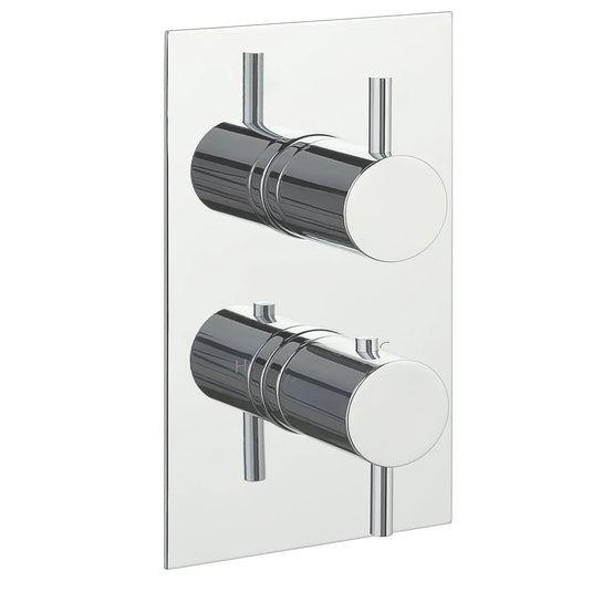JTP Florence Thermostatic Concealed 1 Outlet Shower Valve With Designer Handle | Chrome | DH15651A - Envy Bathrooms Ltd