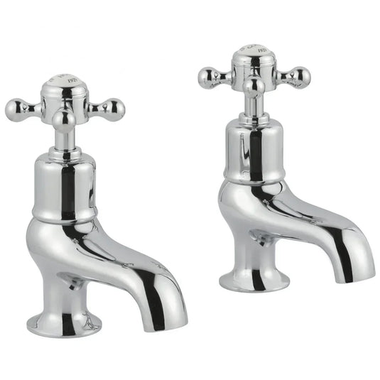 JTP Grosvenor Bath Taps Pair Cross Handle - Chrome - Envy Bathrooms Ltd