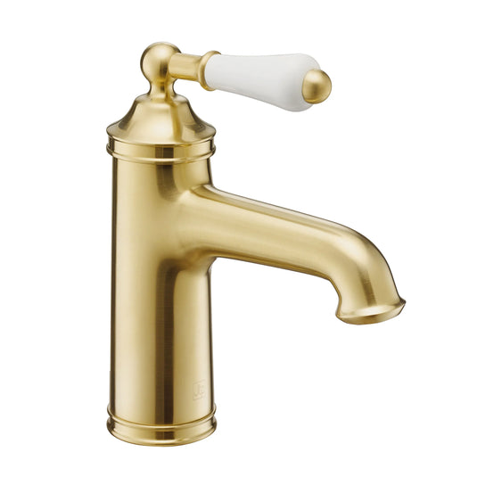 JTP Grosvenor Deck Mounted Basin Mixer Tap with Click Clack Waste - Brushed Brass - 85001BBR - Envy Bathrooms Ltd