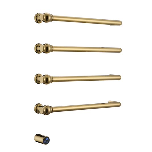 JTP Grosvenor Electric Towel Radiator 529 x 633mm Polished Gold | GRO529EG - Envy Bathrooms Ltd