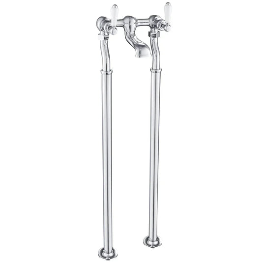 JTP Grosvenor Lever Handle Freestanding Bath Filler Tap - Chrome - Envy Bathrooms Ltd