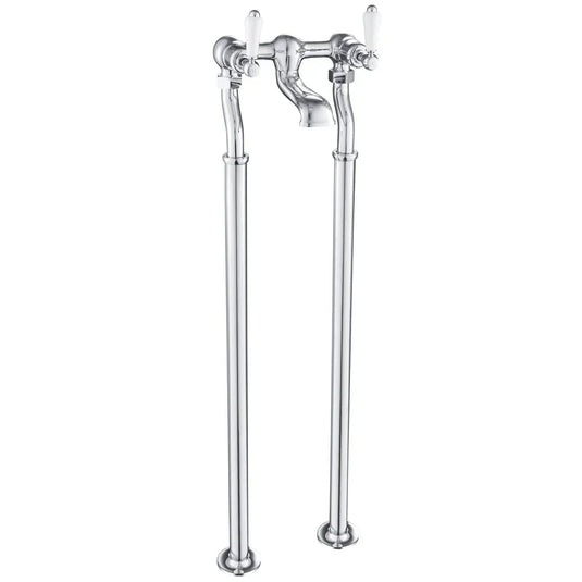 JTP Grosvenor Lever Handle Freestanding Bath Filler Tap - Chrome - Envy Bathrooms Ltd