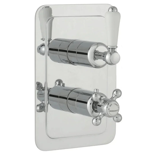 JTP Grosvenor Lever Thermostatic Concealed 1 Outlet Shower Valve - Chrome - Envy Bathrooms Ltd