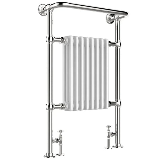 JTP Grosvenor Radiator Heated Towel Rail 963mm H x 673mm W - Chrome - Envy Bathrooms Ltd